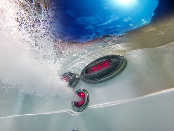 Underwater view of Jacuzzi PowerPro PX Swim Jets