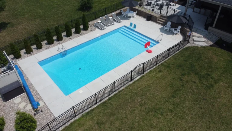 20' x 40' Inground pool with stadium stairs