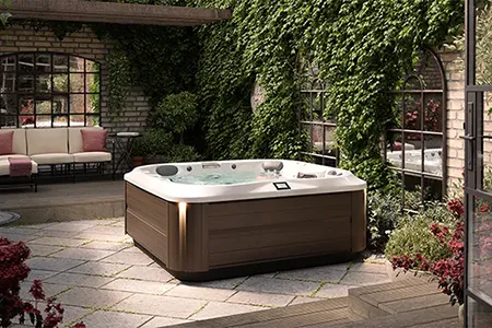 J-335 outside on paver patio