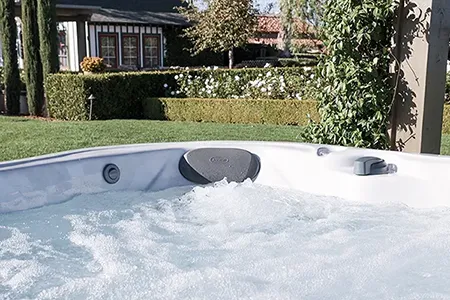 Jets running in a Jacuzzi J-300 hot tub