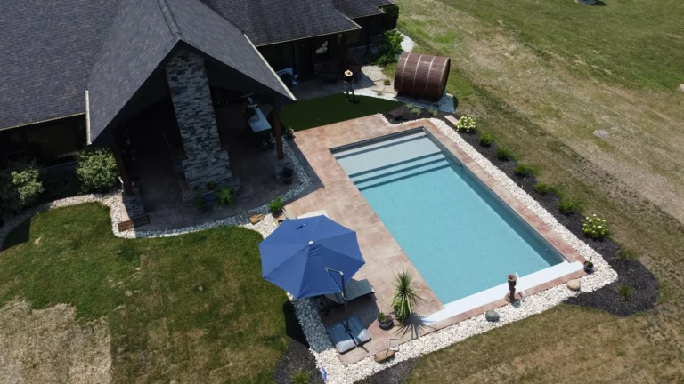 Inground Pool with Autocover and Sauna